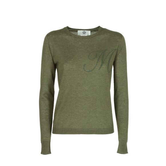 Dee Ocleppo Cashmere Crew Neck Pullover Sweater Women Green Sweaters - Picture 1 of 7